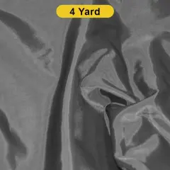 Soft Yet Durable Polyester Lining Fabric for Apparel & Event Decor 60" Wide Grey