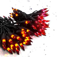 23 Feet Halloween Purple Orange Lights String