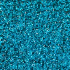 Matubo 2-Hole Czech Glass Transparent Superduo Beads, 100g Aquamarine