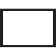 Midnight Black Narrow Framed Dry Erase Magnetic Board