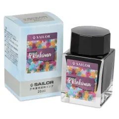 Sailor USA State Ink - Oklahoma, Burgundy, 20 ml