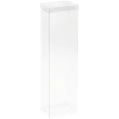 DollSafe Clear Folding Display Box for thin 8.5-9.5 inch Dolls and Action Figures, 3" W x 2" D x 10" H