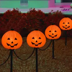 C7 Halloween Pumpkin Pathway Stake Lights