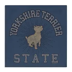 Stupell Industries Yorkshire Terrier State Canvas Wall Art Design by Spirit Animals/Life Is High