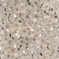 John Bead 6/0 Silver Lined Czech Glass Seed Beads, 100g Crystal