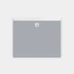 Fraktur Calligraphy Script Monogram Note Cards