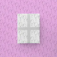 ASCII Art Balloons Gift Wrap Paper