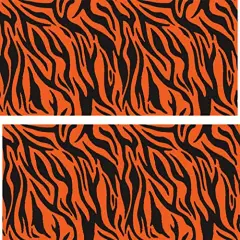 Tiger Stripes 4"x10" Edible Cake topper border side strips