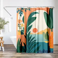 Americanflat 71" x 74" Shower Curtain, Ocean View by Modern Tropical