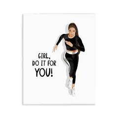 Stupell Industries Do It For You Girl Wall Plaque Art Design by Saba Rauf