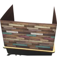 Reclaimed Wood Design Privacy Screen