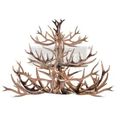 Prima Re-Design Decor Transfers-Antler Chandelier
