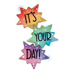 Betallic&reg; 51 Inch Opal It's Your Day Burst Balloon