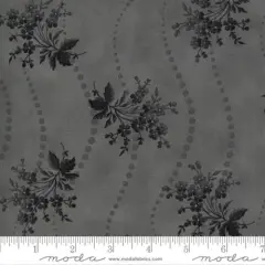 Urban Farmhouse II Ash Grey Floral Dot 44"/45" Fabric Per Yard