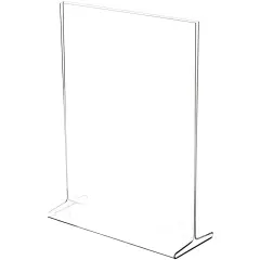 Plymor Clear Acrylic Sign Display / Literature Holder (Top-Load), 9" W x 12" H