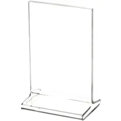 Plymor Clear Acrylic Sign Display / Literature Holder (Top-Load), 3.5" W x 5" H