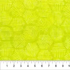 Banyan 81700-72 Hexies - Citrus Green 45" Fabric Per Yard