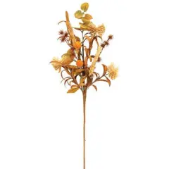 26&rdquo; High Fall Mix Spray with Billy Balls and Corn Husk Poms