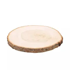 6 pcs 11-15" Natural Round Poplar Wood Slices Wedding Centerpieces Decorations