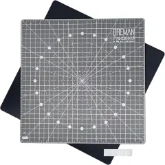Rotating Self Healing Cutting Mat Set - 13x13 Inch Rotating Cutting Mat for Sewing and Quilting
