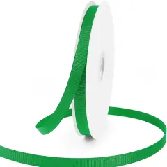 3/8" X 50 Yards Green Grosgrain Ribbon, Premium Grosgrain Ribbon for Sewing