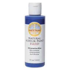 Natural Earth Paint Natural Fluid Acrylik Paint - Ultramarine Blue, 118 ml