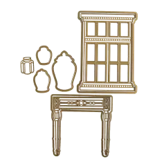 Carte Canton Bleu Slimline Dies