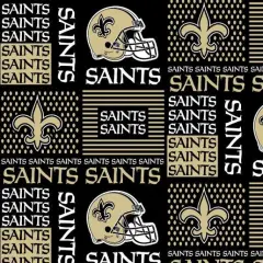 Licensed NFL New Orleans Saints Cotton 6436-D Fabric by the Yard