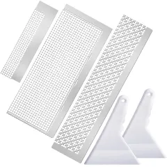 3 Pcs Diamond Painting Rulers Stainless Steel Art Rulers 5d Diamond Drawing Tool Accessories DIY Drawing Tools with 216 699 1020 Blank Grids 2 Pcs Painting Fix Tools for DIY Art Crafts