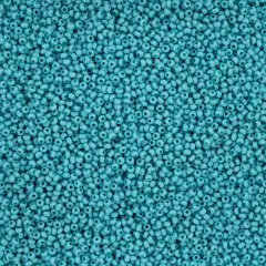 John Bead 11/0 Opaque Dyed Solgel Czech Glass Seed Beads, 250g Turquoise