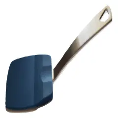 Norpro 18/10 Stainless Steel Heat-Resistant Flexible Nylon Head Mini Spatula Blue
