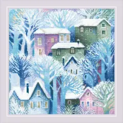 Panel/Cushion Town R2247 Counted Cross Stitch Kit