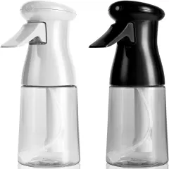 2 Pack 6.8 OZ Empty Spray Bottles - Black and White