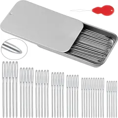 80/40 PCS Large-Eye Blunt Needles