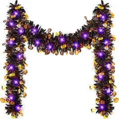 16.4 Feet Halloween Tinsel Shiny Metallic Garland