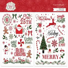 PhotoPlay Rub-Ons 6"X8"-Holly And Ivy