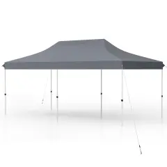 Oxford Pop-Up Canopy Tent with UV and Height Adjustments Grey