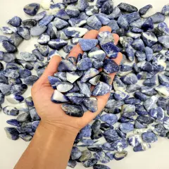 Bulk Tumbled Sodalite Crystals - Size SMALL - 1/2" to 1"