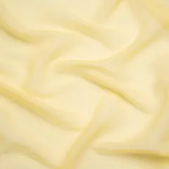 1 Yard French Vanilla Crinkled Silk Chiffon 43" Wide Perfect for Dresses & Evening Wear