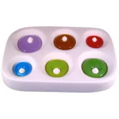 7.75" x 5" x 1" Offset Round Pendants Glass Fusing Kiln Mold