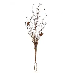 Decorative Pip & Star Spray Grey