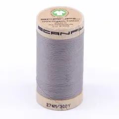 300 Yards Eco Conscious Organic Pima Cotton Thread Dove 30wt