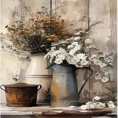 Diamond Painting Kits for Adults,5D Full Round Drill Diamond Art Yellow Flowers,DIY Diamond Dots with Paint by Diamonds Painting Kit for Home Decor 12x16inch