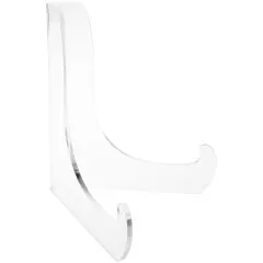 Plymor Clear Acrylic 60-Degree Angle Easel With Deep Support Ledges, 7.5" H x 7" W x 5.75" D