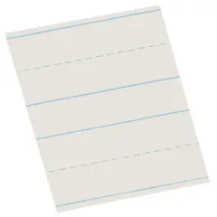 School Smart Picture Story Paper, 3/4 Inch Rule, 3/8 Inch Skip, 18 x 12 Inches, 500 Sheets