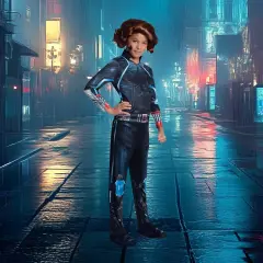 Rubies Avengers Age of Ultron Girl's Black Widow Halloween Costume Size Small 4-6 Blue