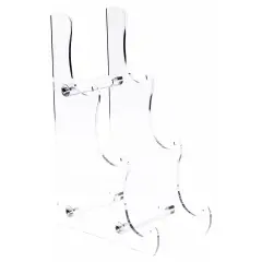 Plymor Clear Acrylic 3-Tier Display Easel, 13.125" H x 4.875" W x 8.5" D (For 8" - 9" Plates)