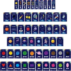 56 Pcs Outer Space Alphabet Number Bulletin Board
