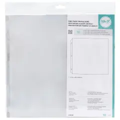 We R Ring Photo Sleeves 12"X12" 10/Pkg-Full Page