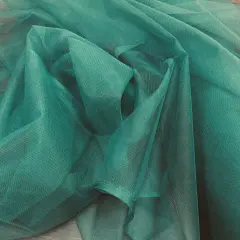 1 Yard 2-Way Stretch Nylon Net Mesh Fabric, 60" Width Lightweight Sheer Mesh for Gowns, Dancewear & Costumes Hunter Green